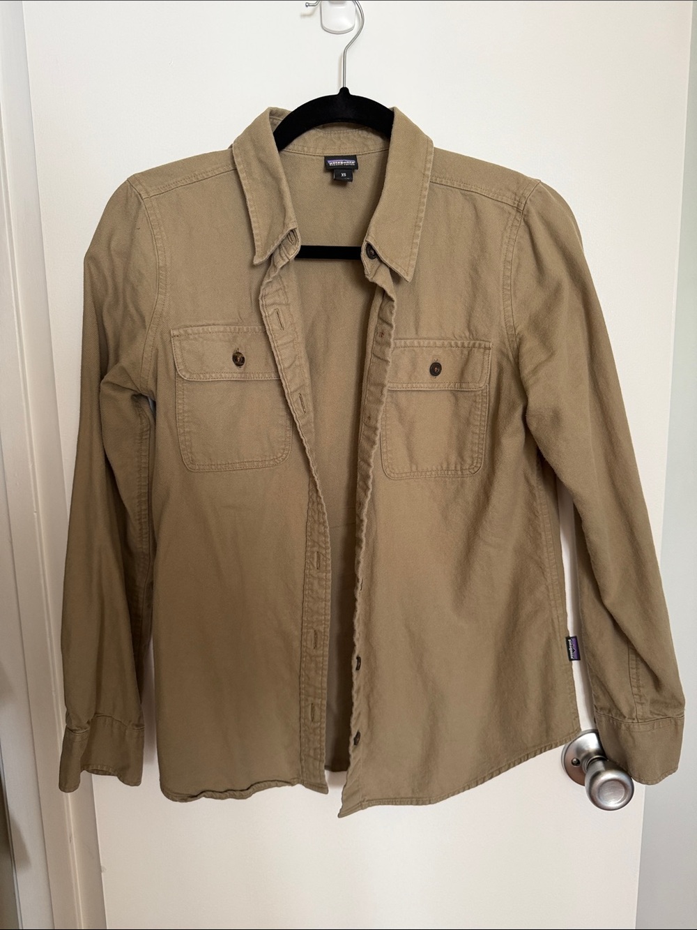 Patagonia Tan Lightweight Utility Shirt Jacket